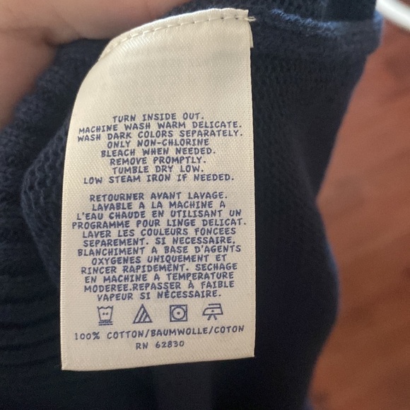 NWT lands end navy sweater - Picture 4 of 5